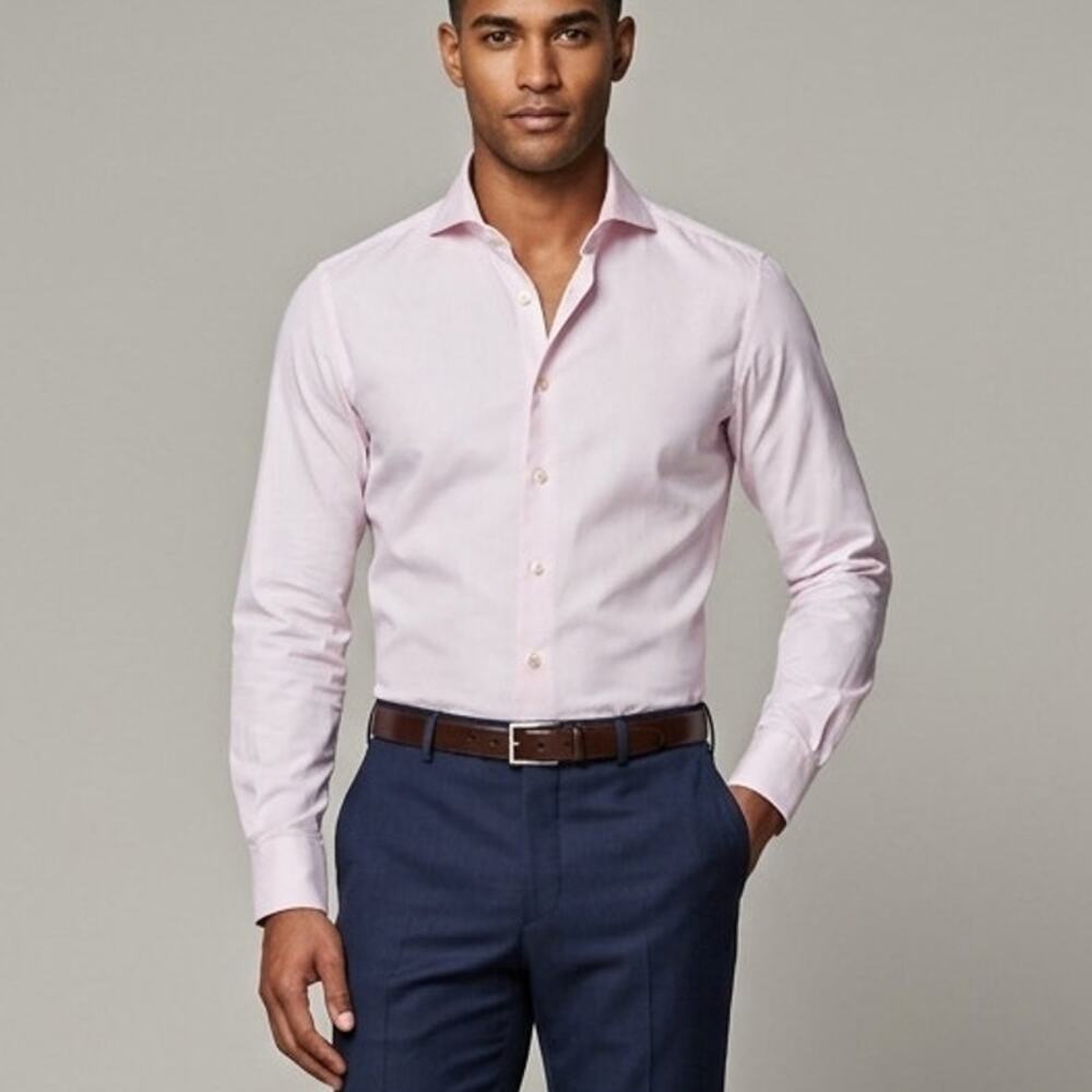 Suitsupply Slim Fit Pink Dress Shirt Albino egyptian cotton 15 3/4